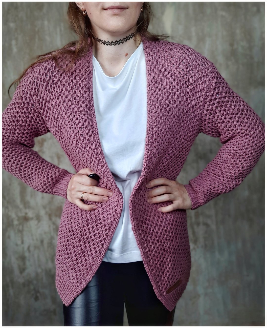 Women summer cotton knit cardigan , handmade cardigan , womens clothing , - 女装针织衫/毛衣 - 其他材质 粉红色