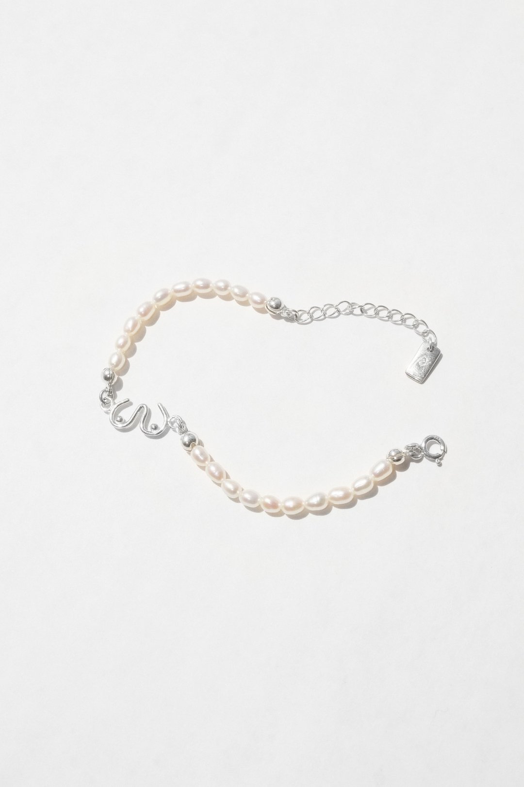 Nude Bracelet 裸 手链 - 手链/手环 - 珍珠 银色