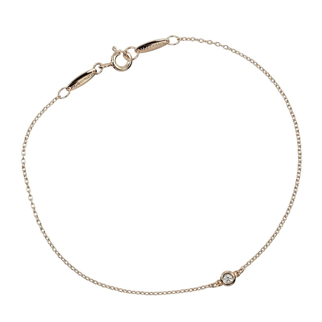 [日本直送] Tiffany & Co. By the Yard 手链，腕围约19厘米，18K金，钻石，约1.26克[二手]，A级 - 手链/手环 - 贵金属 金色