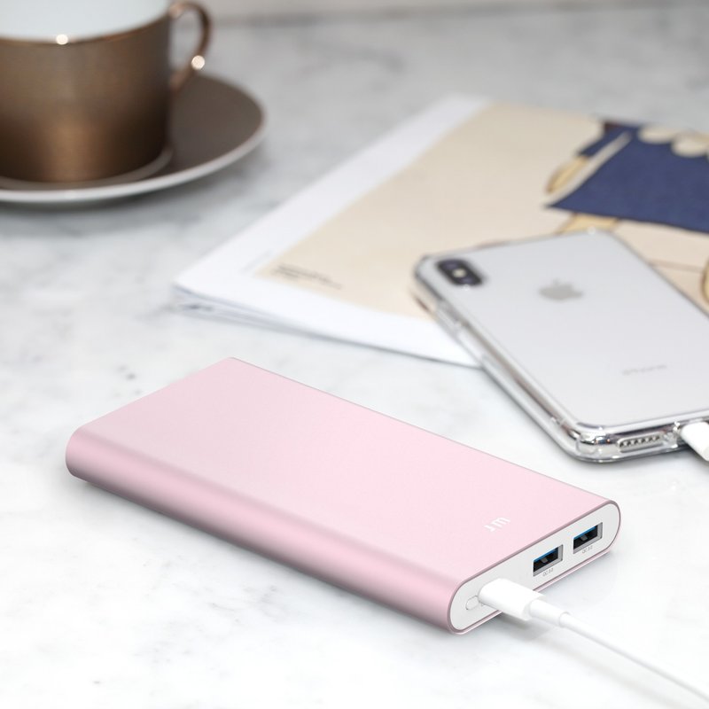 Gum Slim 铝质三端口快充行动电源- PD/QC 双规快充 - 数码小物 - 铝合金 黑色