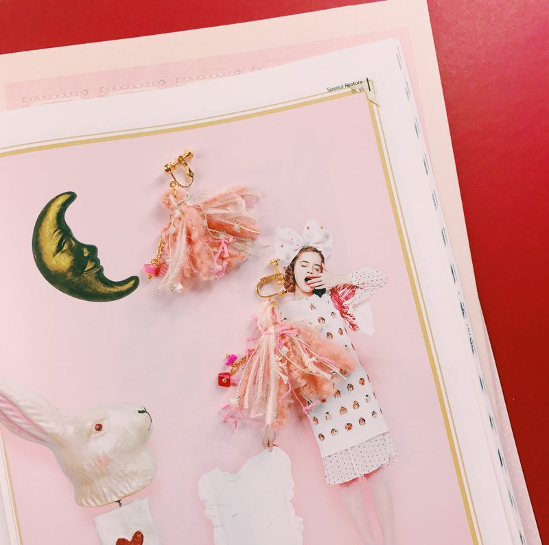 勇敢的小裁缝 - 耳针/耳夹 --- Grimms Märchen 格林童话系列 - 耳环/耳夹 - 聚酯纤维 多色