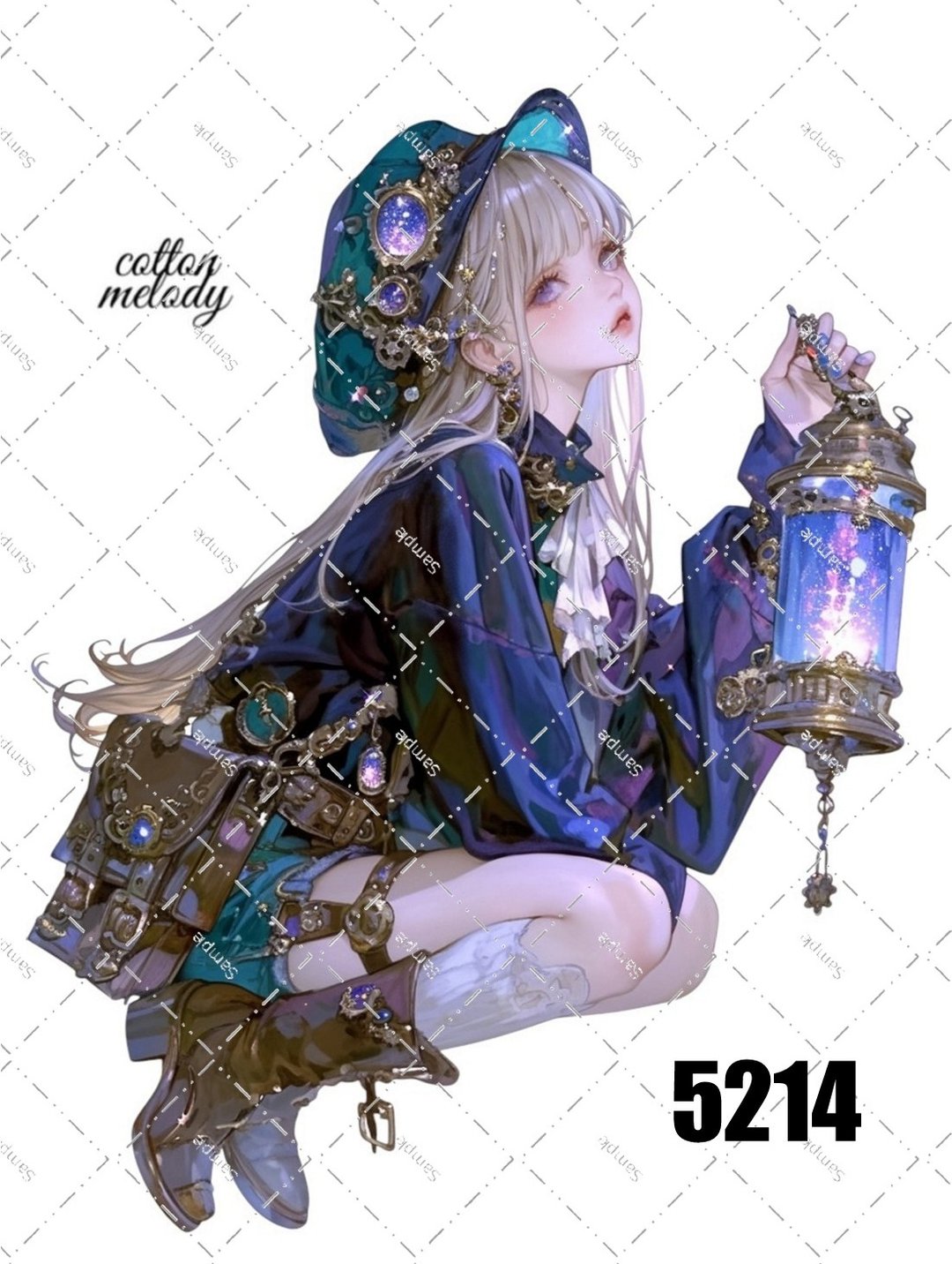original sticker no.5214 人物贴纸 原创贴纸 原创人物贴纸 装饰贴纸 cotton melody - 贴纸 - 纸 