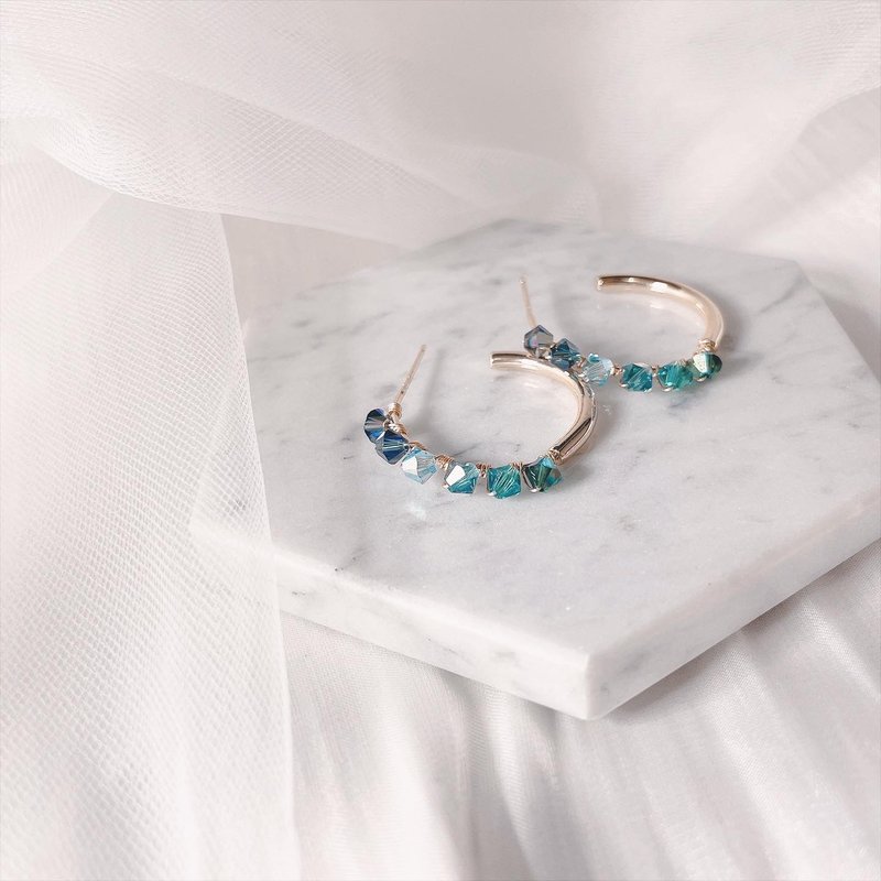 Swarovski Luna 耳环 - 耳环/耳夹 - 水晶 