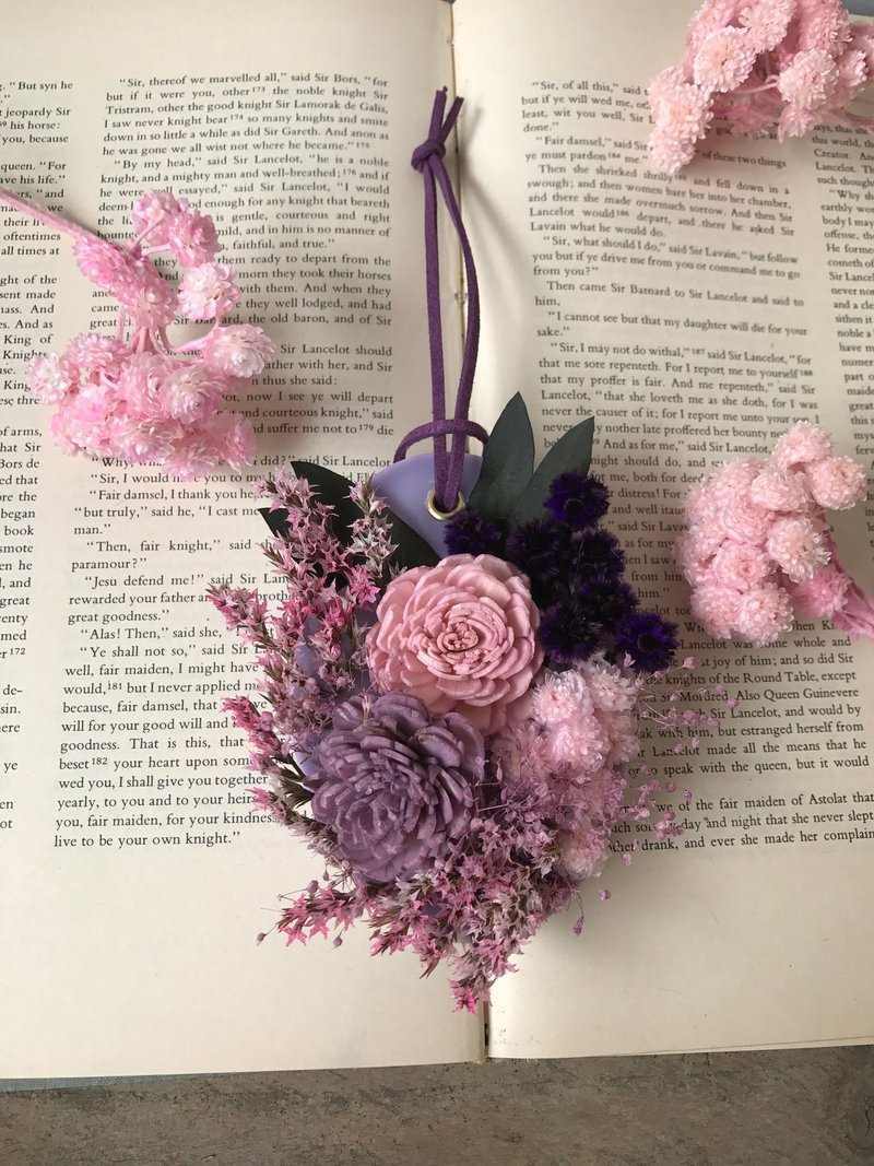 浪漫的祝福  薰香砖/婚礼小物/居家摆饰/送礼/ 干燥花 - 香薰/精油/线香 - 蜡 粉红色