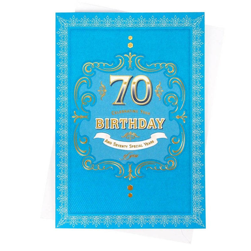 为人生喝采-70岁生日【Hallmark-卡片 生日祝福】 - 卡片/明信片 - 纸 蓝色