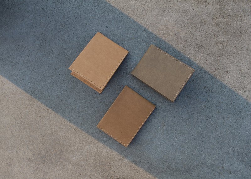 简  短夹 - 木着 - 皮夹/钱包 - 纸 咖啡色