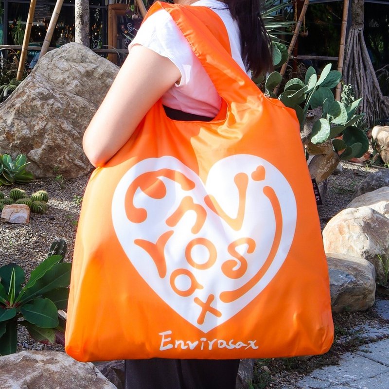 ENVIROSAX 澳洲折叠购物袋 | 玩趣标志─活力橘 - 侧背包/斜挎包 - 其他人造纤维 橘色