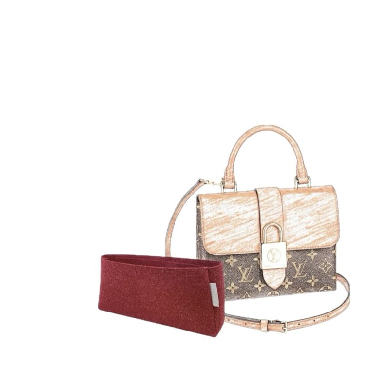 【香港制造|韩国绒布】手制内袋 - LV Locky BB (M44654) - 化妆包/杂物包 - 其他材质 多色