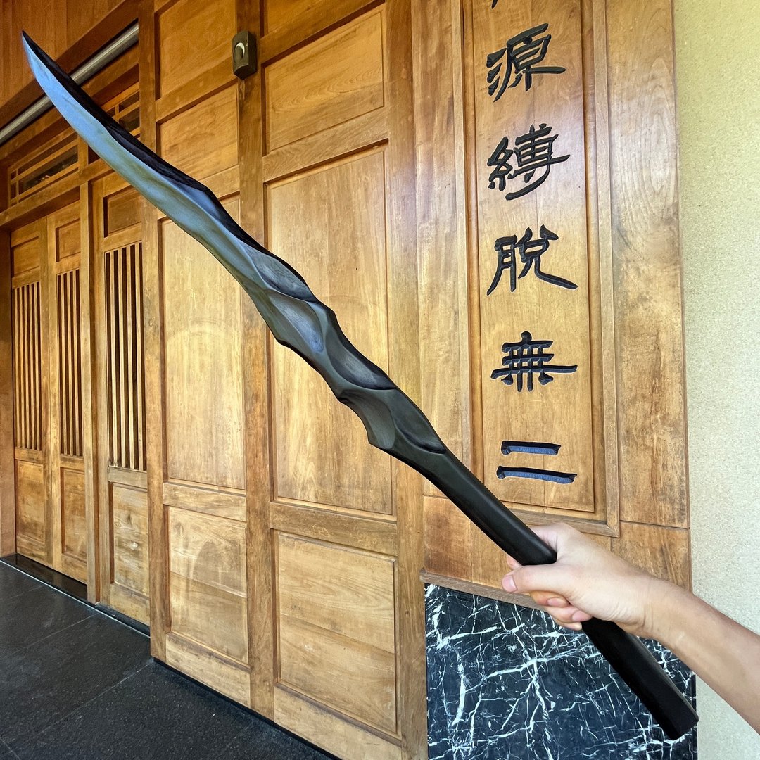 我贩剑　妖刀　神黜　手工艺术木剑木刀　武士刀日本刀　魔剑 - 摆饰 - 木头 黑色