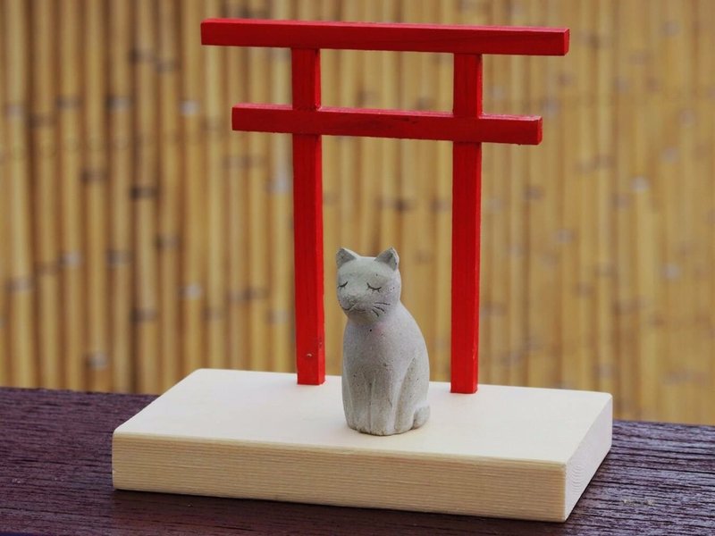 鸟居名片座 - 摆饰 - 木头 红色