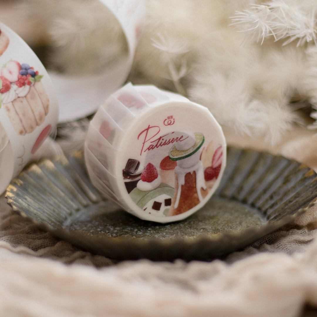 Patisserie - 3cm 纸胶带 - 纸胶带 - 纸 红色