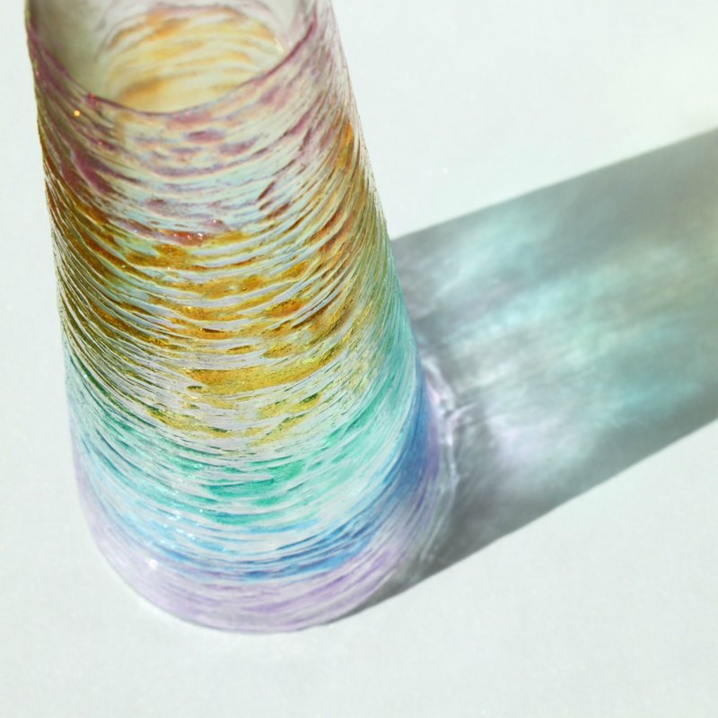 恋上彩虹│日系粉彩色浪漫渲染彩绘花器摆饰 - 摆饰 - 玻璃 多色