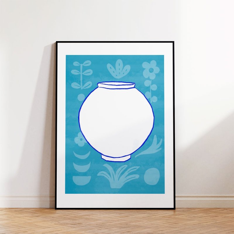 艺术印刷品/月坛/插画海报A3,A2 - 海报/装饰画/版画 - 纸 蓝色