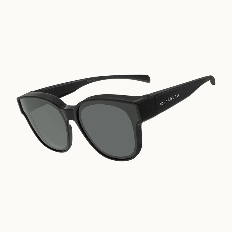 VueChic | 轻时尚UV400偏光套镜 | 偏光墨镜 | 抗油污经典黑 - 灰 - 墨镜 - 塑料 