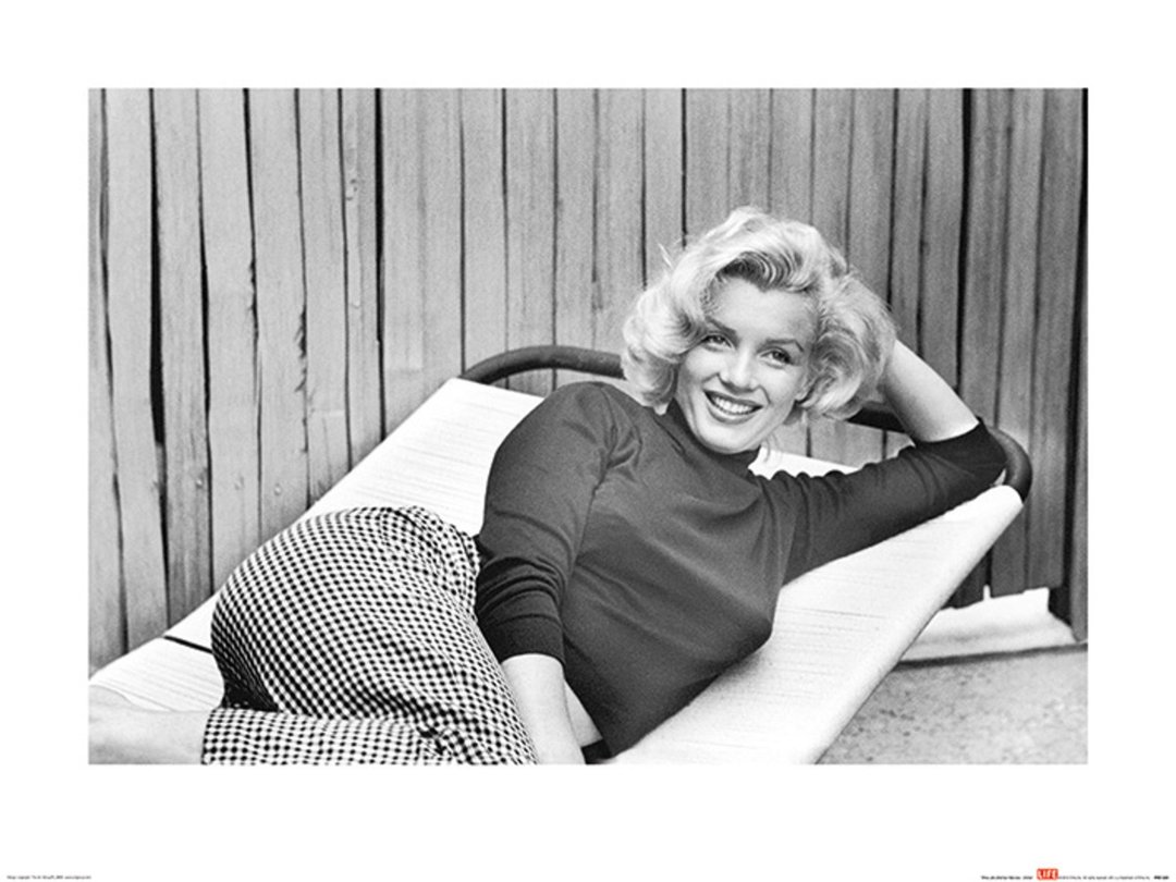 【Life生活杂志】玛丽莲梦露 Marilyn Monroe 微笑 - 摄影作品 - 海报/装饰画/版画 - 纸 黑色