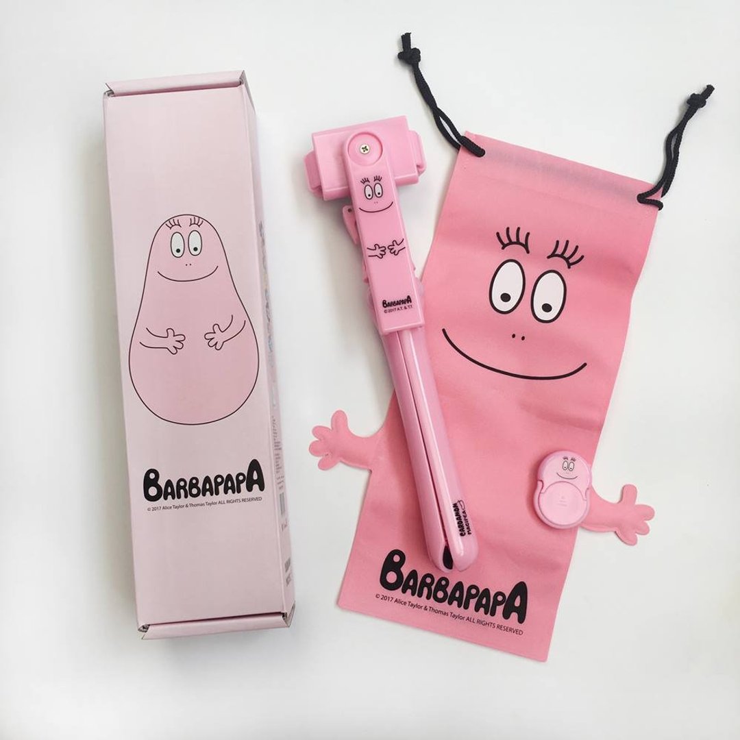 包邮【PINKOI限定-泡泡先生套组】美极品蓝牙三脚自拍棒+妆甲魔镜 - 其他 - 其他材质 粉红色