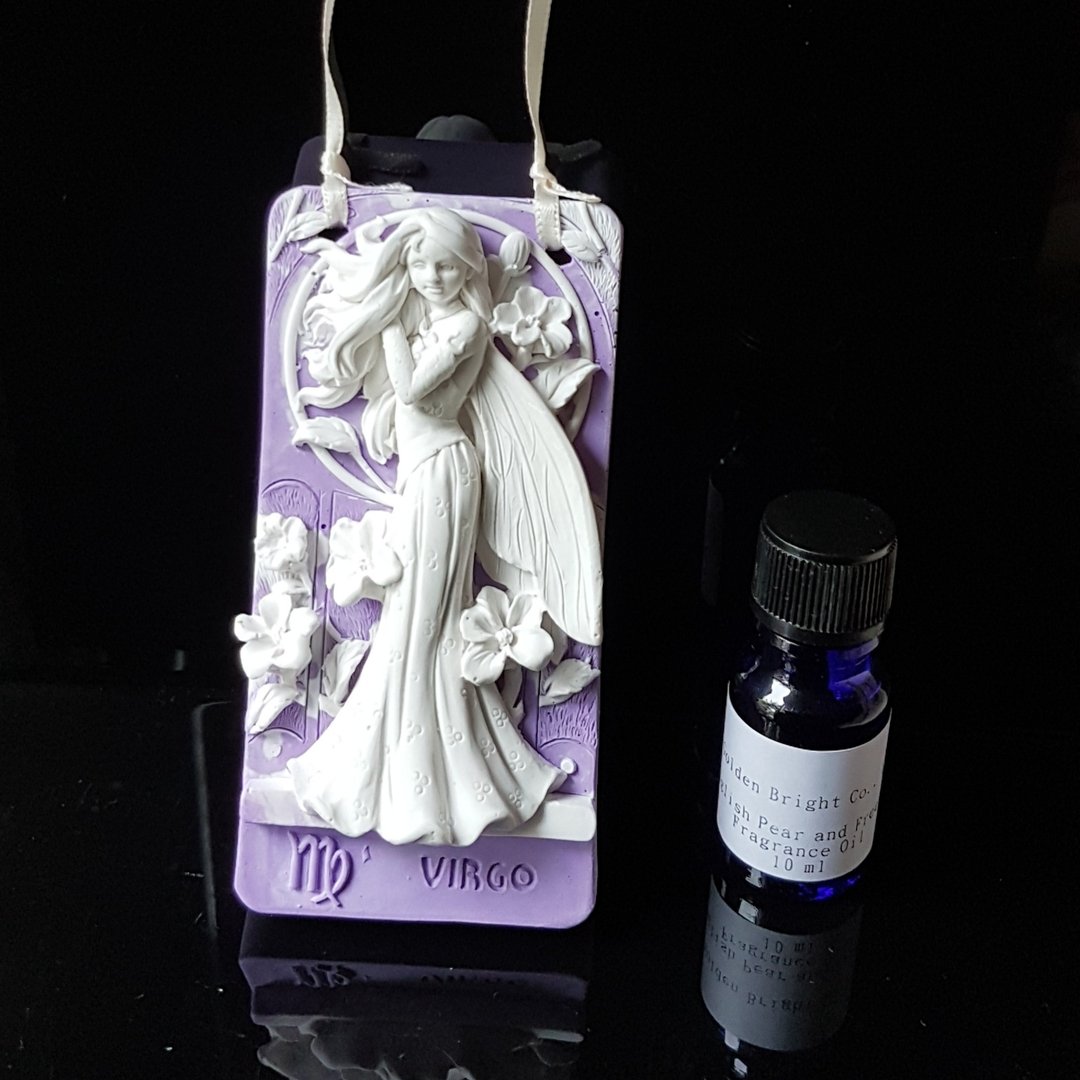 礼品套组  处女座扩香石搭配10ML精油/香精 - 香薰/精油/线香 - 其他材质 粉红色