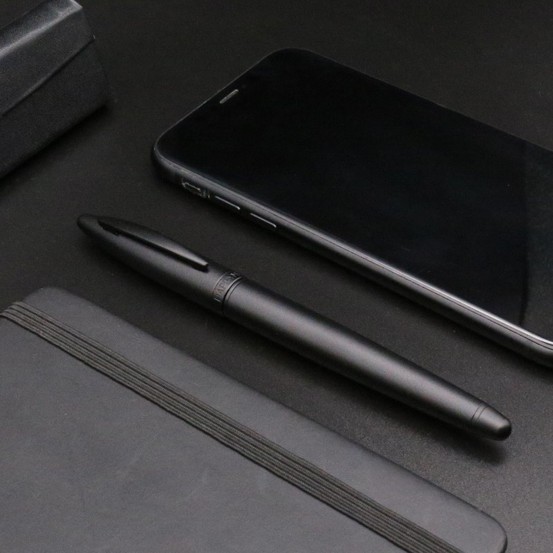 【赠小王子明信片】含免费定制-HAPPYMT开心钢珠笔-极黑 - 钢珠笔 - 铜/黄铜 黑色