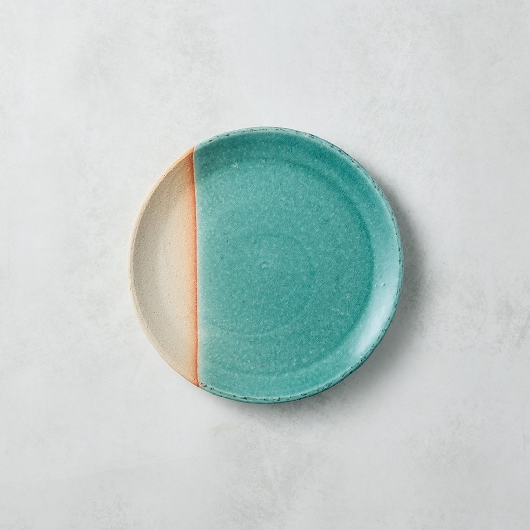 日本美浓烧 - 森林浅盘 M - 两款任选 (16.5 cm) - 盘子/餐盘/盘架 - 瓷 多色