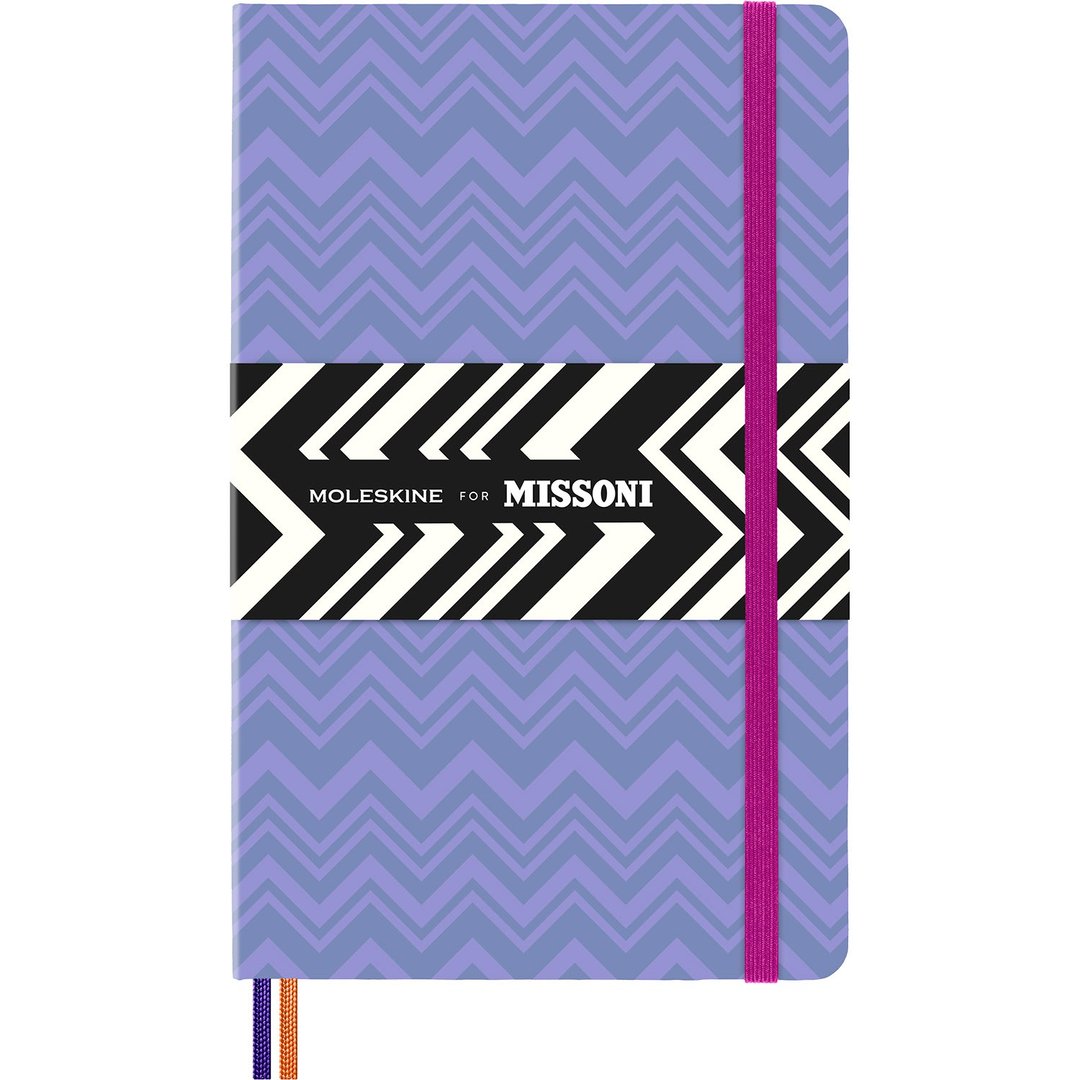 _勿上架_MOLESKINE MISSONI 联名布面 2023 周记 12M 锯齿紫 L 型 - 笔记本/手帐 - 纸 多色