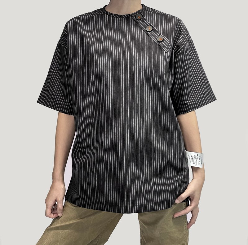 6:25am Time Difference Shirt - 黑色 - 其他 - 棉．麻 黑色