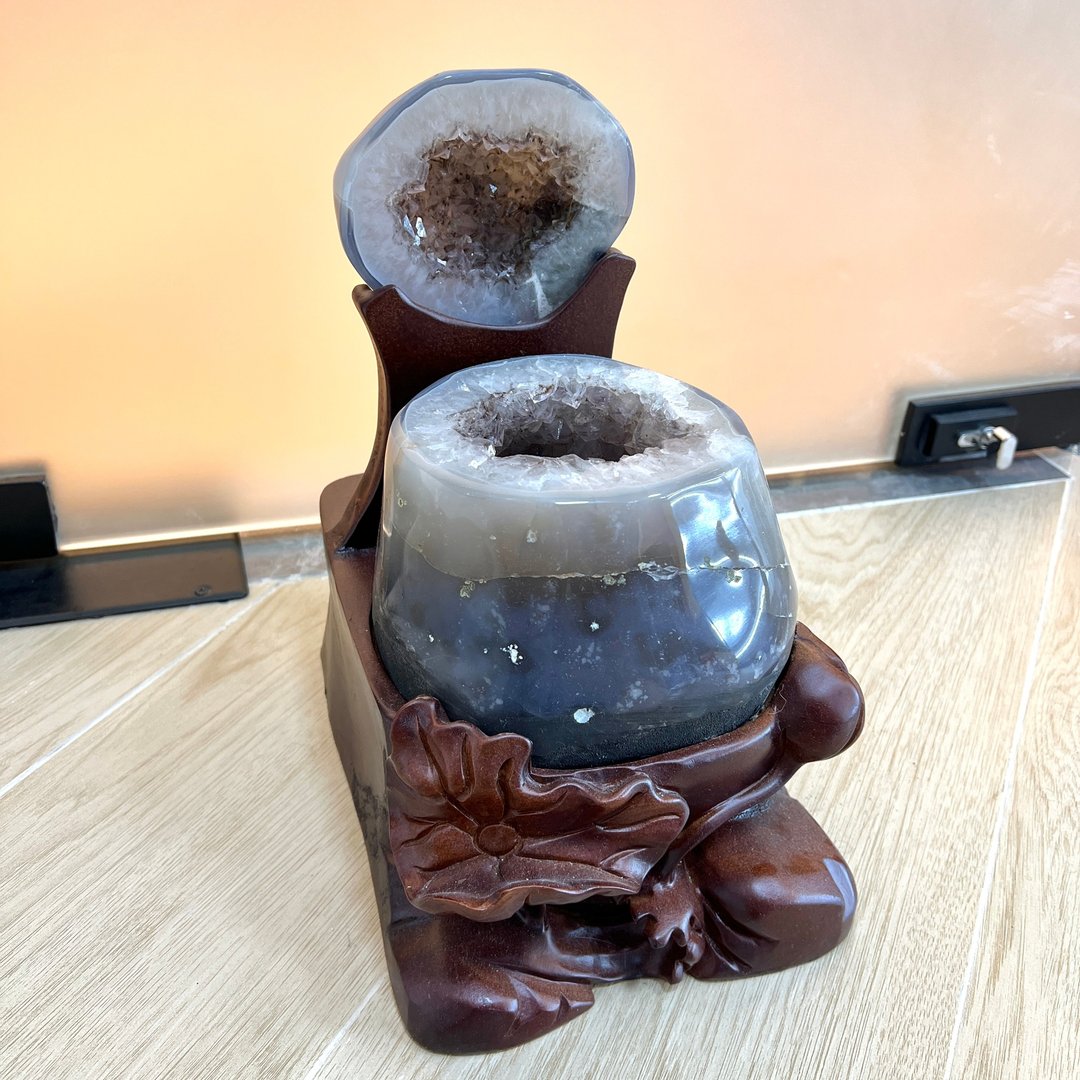 紫晶全抛面聚宝盆 | 水晶 | 水晶摆件 - 摆饰 - 水晶 紫色