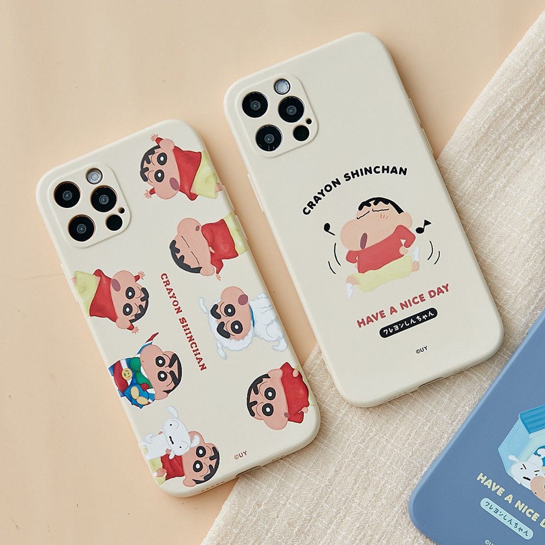 蜡笔小新涂鸦经典系列全包iPhone手机壳 - 手机壳/手机套 - 硅胶 多色