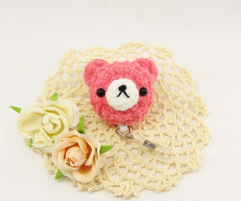 (2入) 熊熊票卡夹 情人节限定优惠 - 证件套/卡套 - 聚酯纤维 粉红色