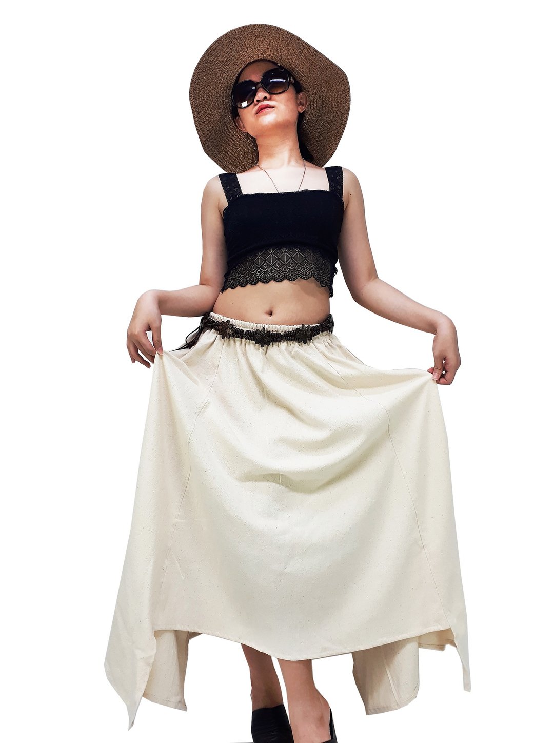Women Clothing Organic Cotton Skirts Long Skirts Maxi Skirts Boho Skirts - 裙子 - 棉 多色