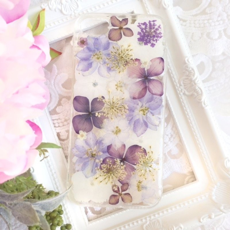 无边风月 手作押花手机壳 手机保护壳 手机套 干花手机壳 真花手机壳 iPhone 5 iPhone 7 iPhone 6 Samsung Note Galaxy S7 HTC - 手机壳/手机套 - 压克力 