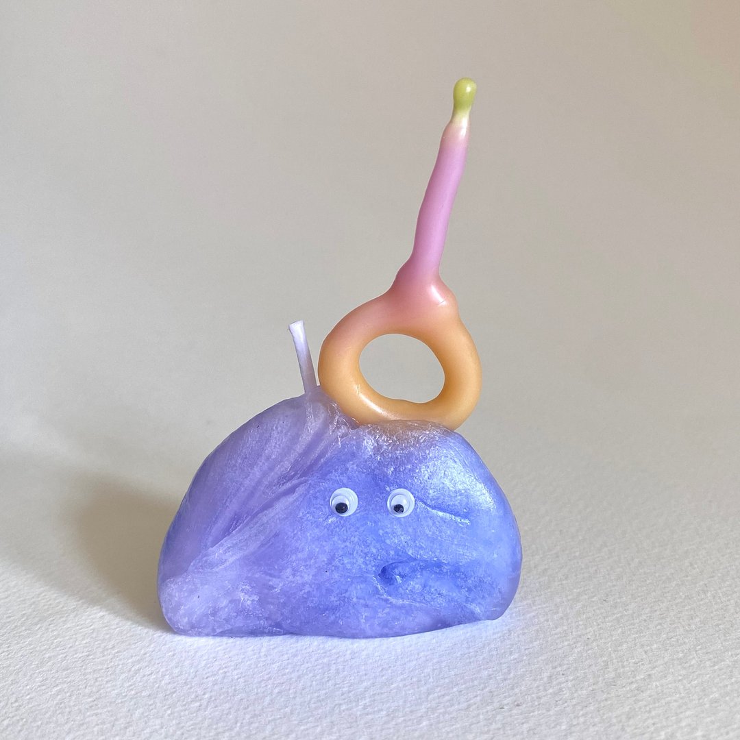 可爱 蜡烛【外星宝宝系列】23 - 蜡烛/烛台 - 蜡 紫色