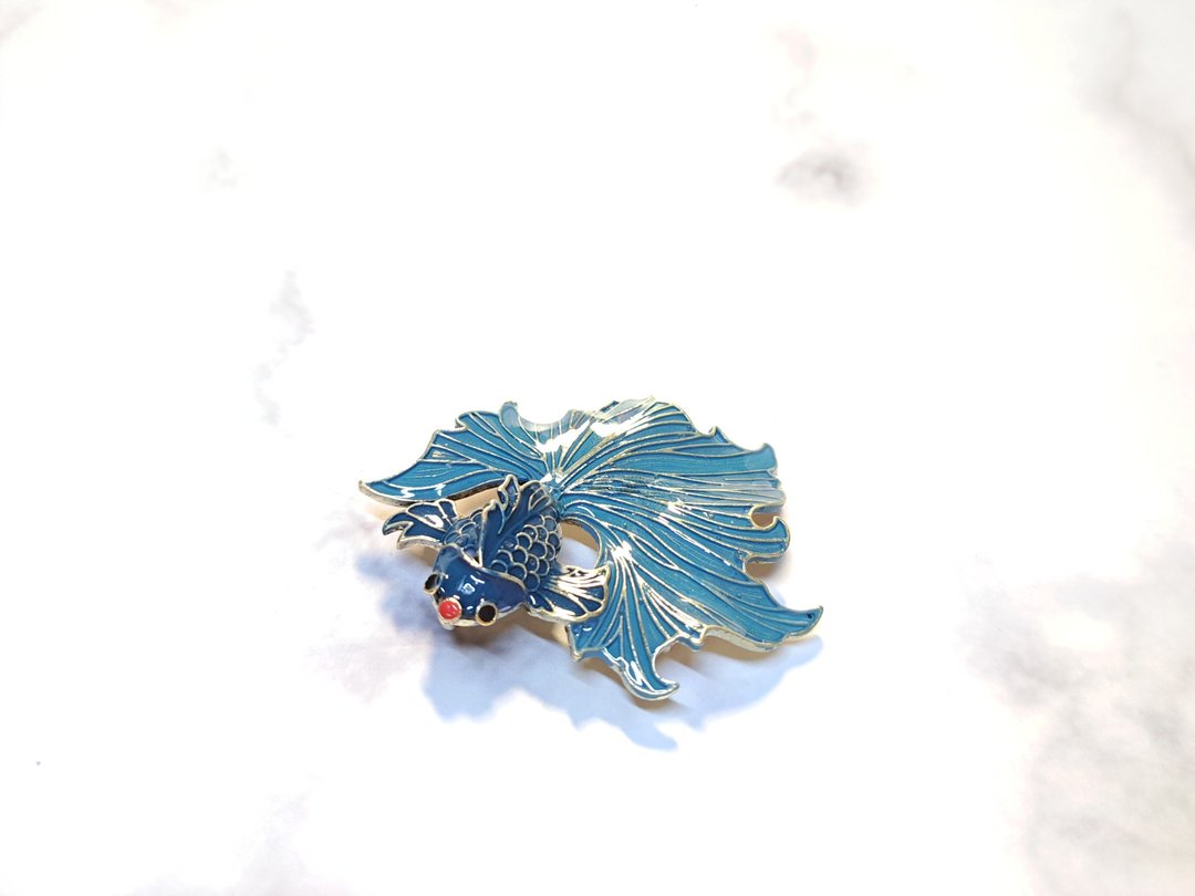 如鱼得水 胸针/项链 2用 加赠绳子 - 徽章/别针 - 其他金属 多色