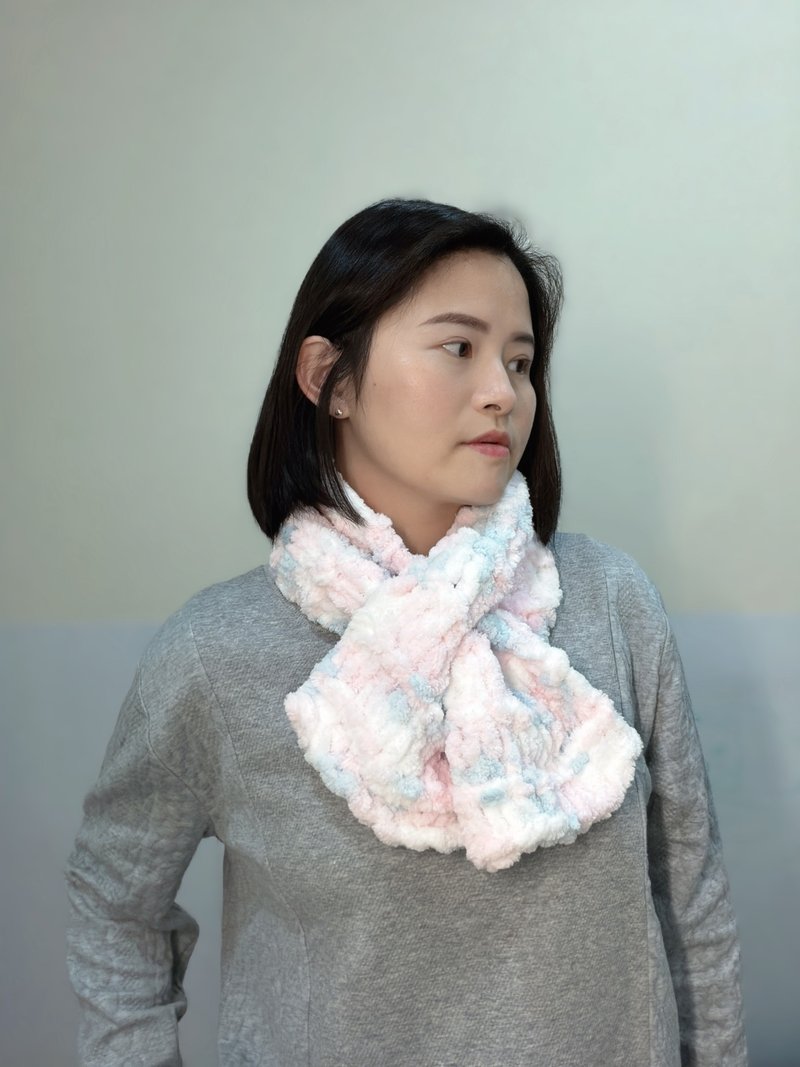 甜甜围脖 - 围巾/披肩 - 其他材质 粉红色