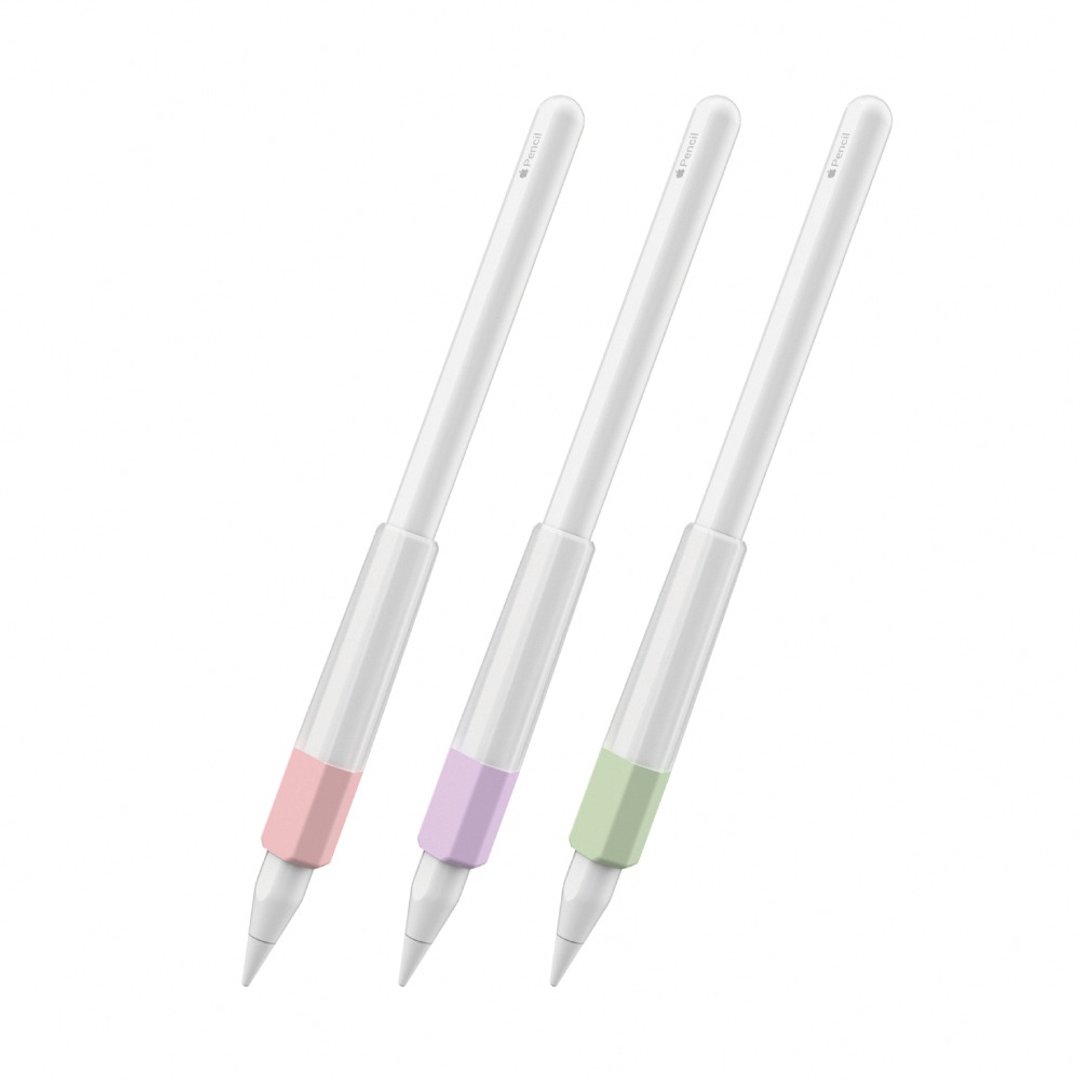 Apple Pencil 1&2代/Pro 提升手感 双色防滑握笔套(可磁吸充电) - 数码小物 - 硅胶 多色
