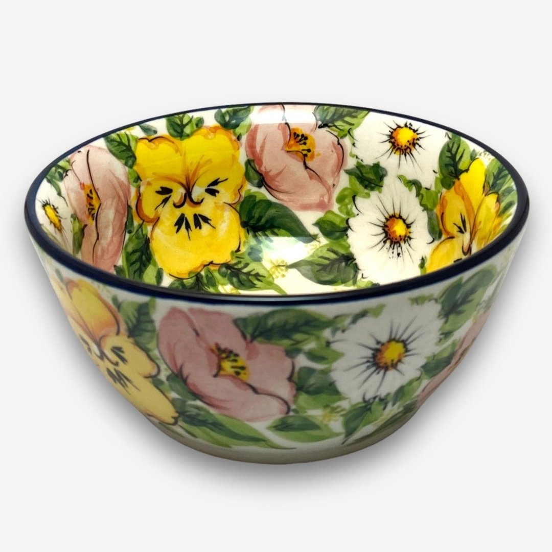 波兰手绘手工陶 - 饭碗 点心碗 拉面碗 置物碗 15cm 鸟语花香系列 - 盘子/餐盘/盘架 - 陶 多色