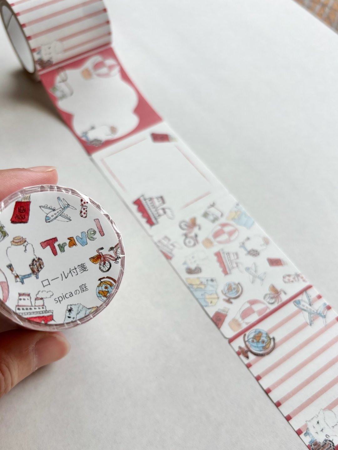 【纸胶带】muu 酱 - Travel - 40mm x 3m (60 段) | Spica 小庭手作 (RF2) - 便条纸/标签贴 - 纸 