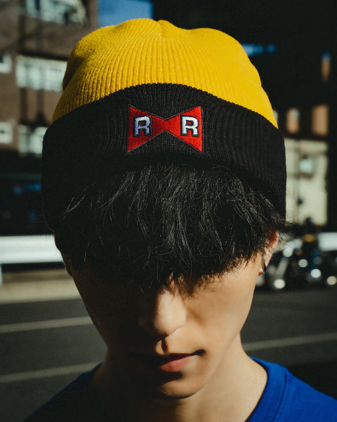 人造人19号 毛帽 七龙珠联名商品 - 帽子 - 棉 黄色