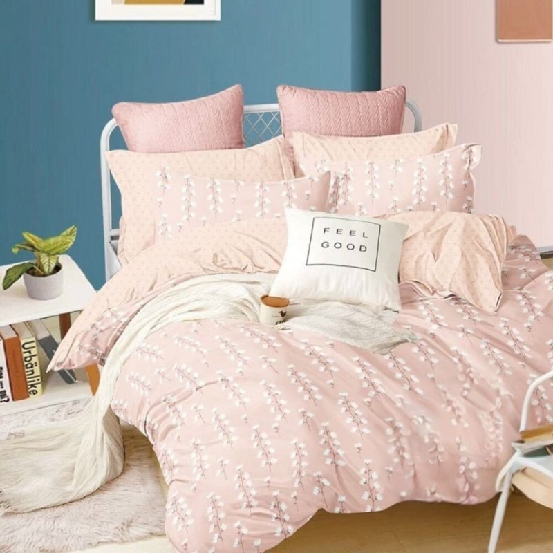 文青花儿 台湾制 舒柔棉 单人/双人/加大 薄床包被套组 - 寝具 - 其他材质 