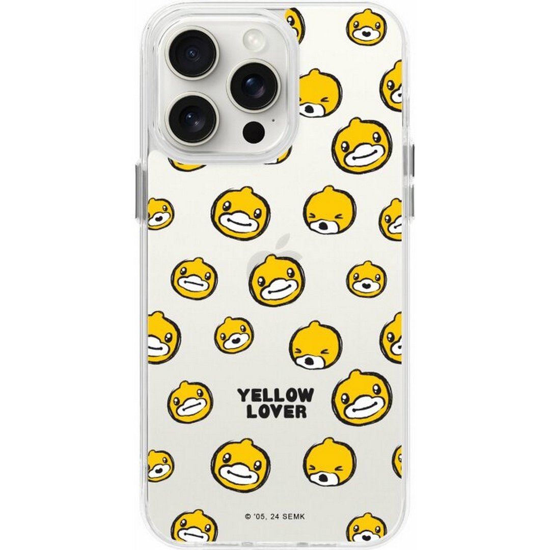 小黄鸭图案 iPhone 16 Samsung S25 气垫标准防摔镜面手机壳 - 手机壳/手机套 - 塑料 多色