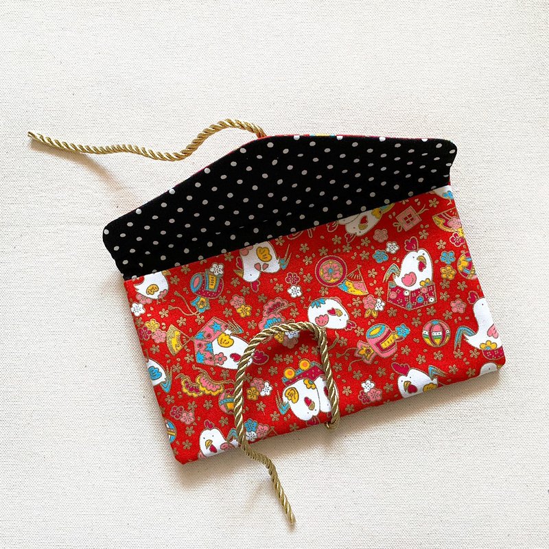 金鸡报喜 红包袋 过新年 红包 压岁钱 布红包袋 - 红包/春联 - 棉．麻 红色