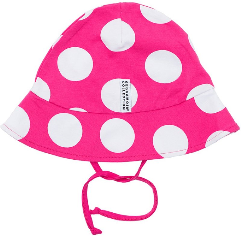 瑞典有机棉女童遮阳帽渔夫帽2岁至6岁 红白 - 婴儿帽/发带 - 棉．麻 红色