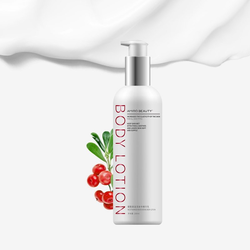 AMIRO BEAUTY 菸碱酰胺(维他命B3)滋润身体乳 200ml - 身体护肤/按摩油 - 其他材质 白色
