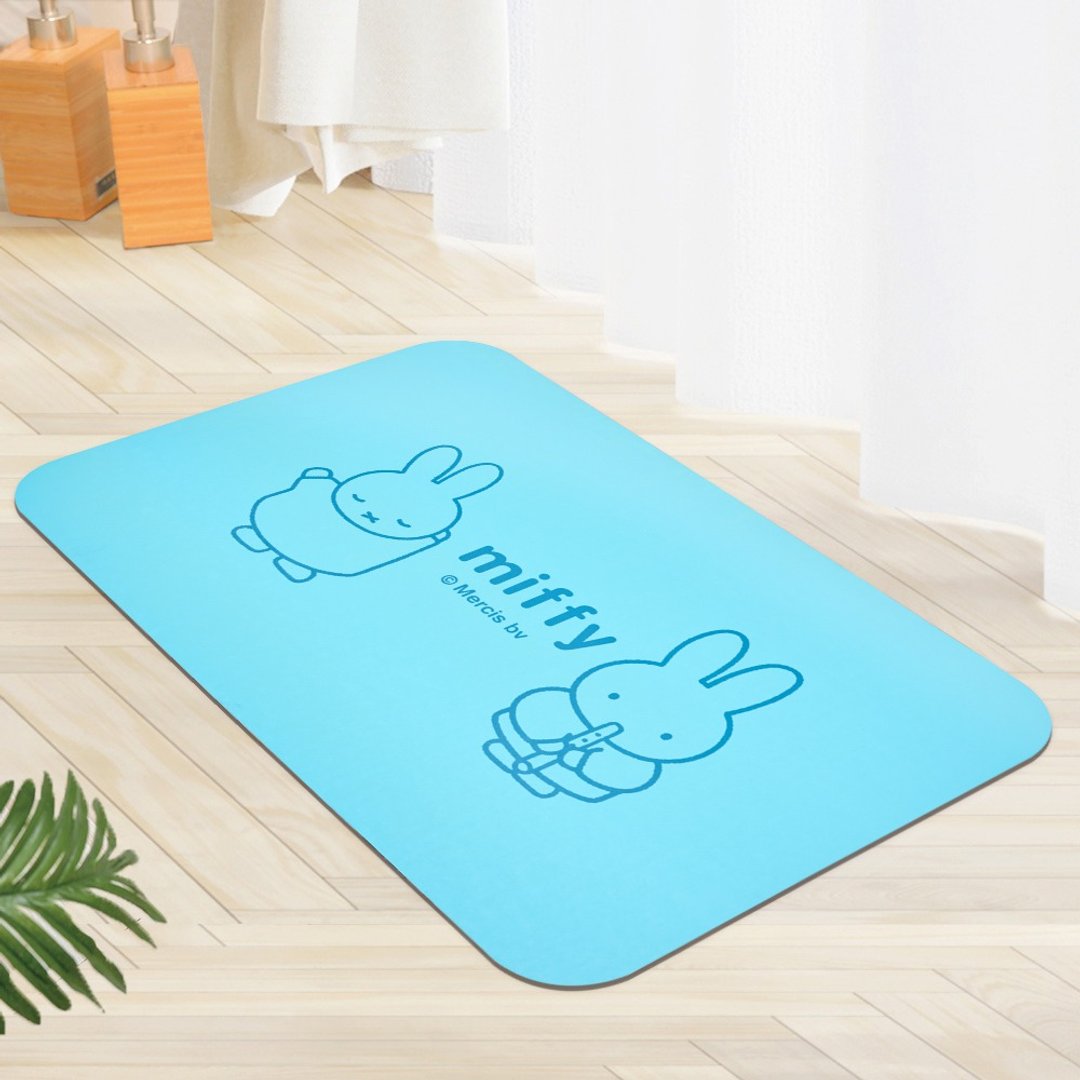 【Miffy米飞】20秒进阶瞬吸 软式圭藻土吸水地垫 日常(60x40cm) - 地垫/地毯 - 其他材质 