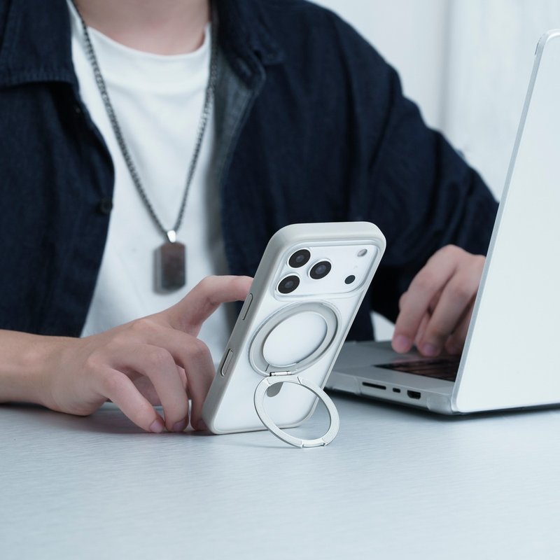 Solide RINGO iPhone 17系列 360度磁环支架保护壳 - 手机壳/手机套 - 其他材质 多色