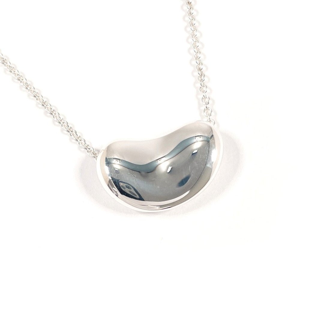 【日本直送 二手美品】蒂芙尼 TIFFANY&Co. 项链 豆豆 艾尔莎·佩 হারে蒂 925银 全新抛光 精品 饰品 - 项链 - 纯银 银色