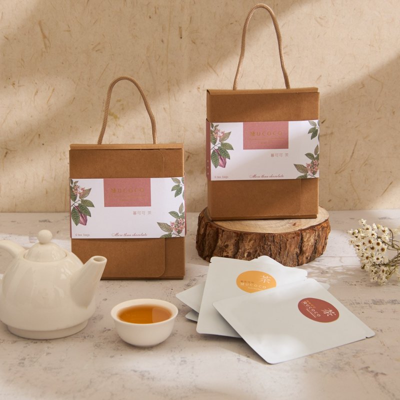 综合可可茶包礼盒 | 100%台湾屏东可可豆 - 茶 - 新鲜食材 粉红色