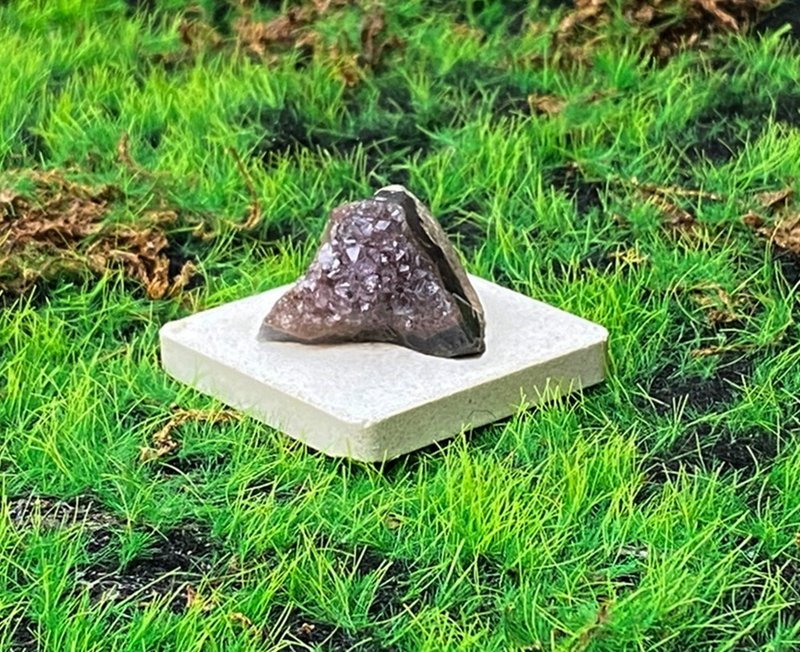 能量摆饰-天然可爱山形紫晶镇 紫水晶 财运水晶 增智慧 - 摆饰 - 水晶 紫色