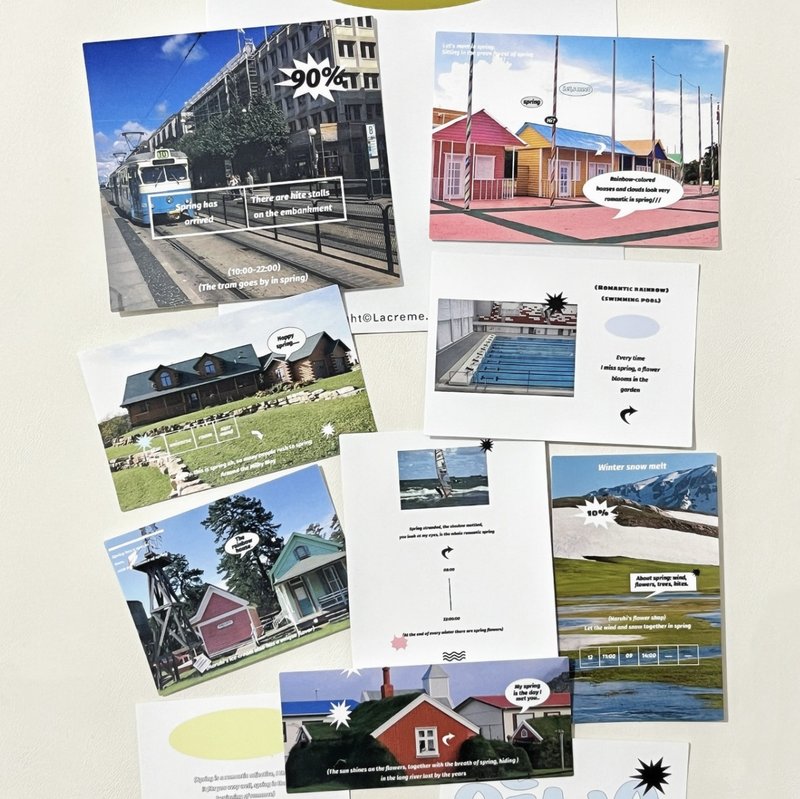 浮游岛屿 旅行篇 復古手帳裝飾 割型貼紙套組 - 纸胶带 - 其他材质 多色