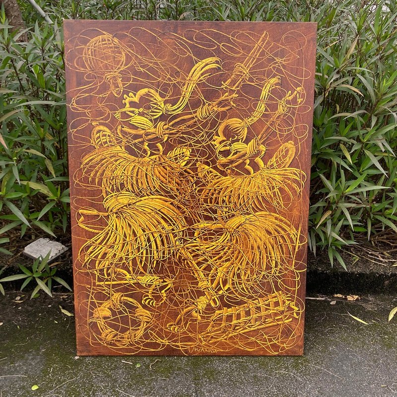 【U801 狂舞】坦桑尼亚手绘无框画,挂画 - 海报/装饰画/版画 - 其他材质 