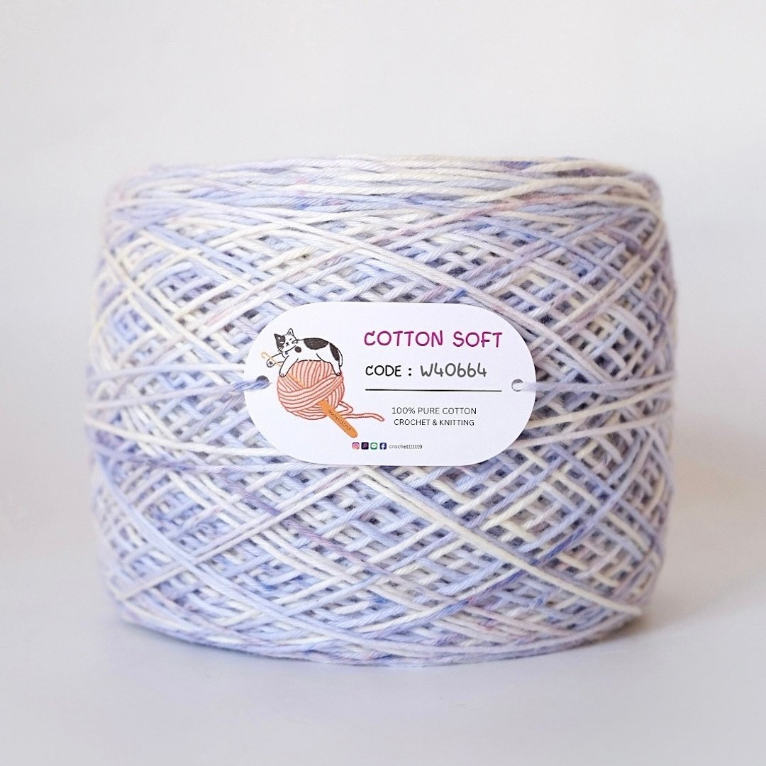 Cotton Soft 3 ply 高级混色线 W40664 - 编织/刺绣/羊毛毡/裁缝 - 棉 多色